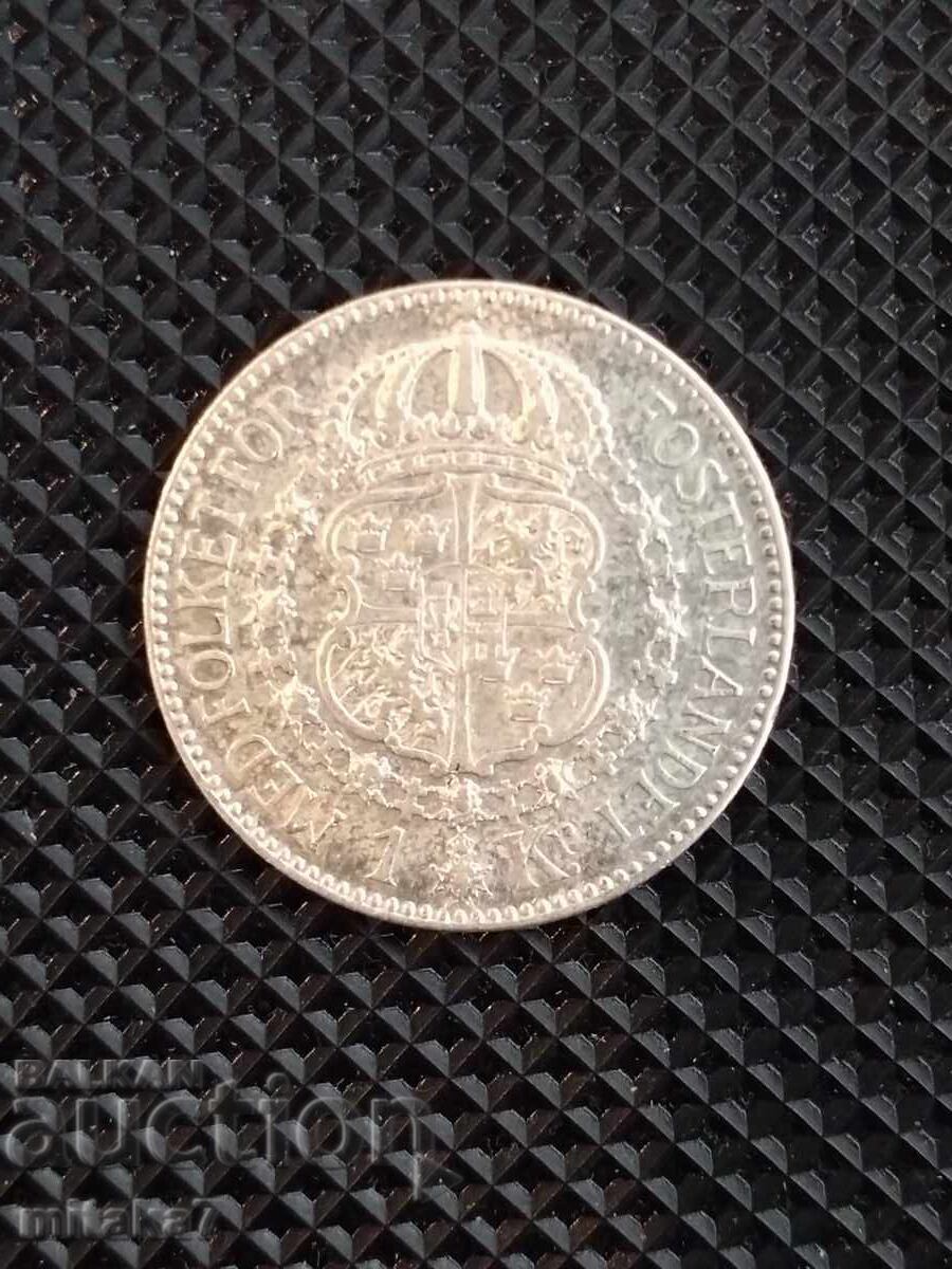 1 κορώνα 1923, Σουηδία με τιμή 24.00 BGN | € 12.27 1 κορώνα 1923, Σουηδία με τιμή 24.00 BGN | € 12.27