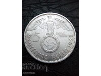 5 marks 1938 Germany silver