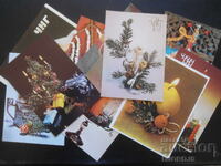 Old Bulgarian New Year cards, 10 pieces