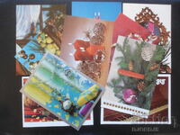 Old Bulgarian New Year cards, 10 pieces