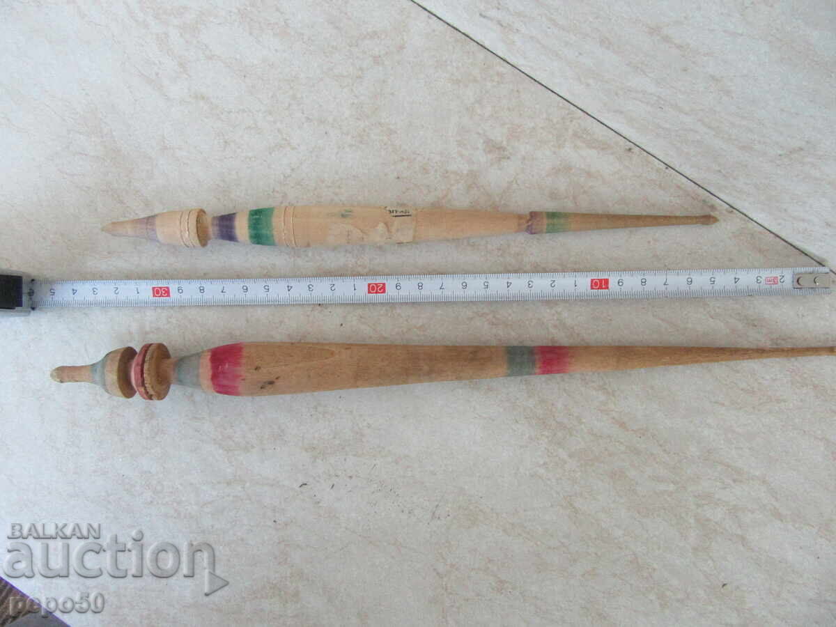 TWO WOODEN SPINDLES - EARLY SOC with price 7.00 BGN | € 3.58 TWO WOODEN SPINDLES - EARLY SOC with price 7.00 BGN | € 3.58