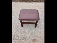 Vintage leather footstool!!!