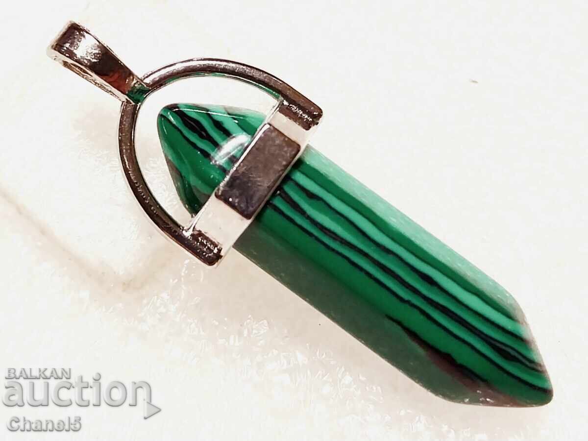 MALACHITE MEDALLION - (924) with price 12.00 BGN | € 6.14 MALACHITE MEDALLION - (924) with price 12.00 BGN | € 6.14