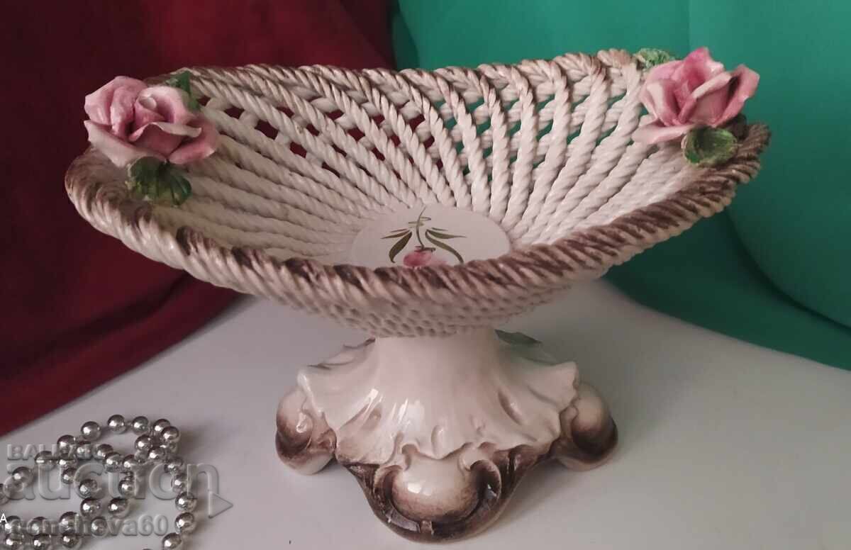 BEAUTIFUL Retro Fruit Bowl BASSANO with stand - 7 BEAUTIFUL Retro Fruit Bowl BASSANO with stand - 7