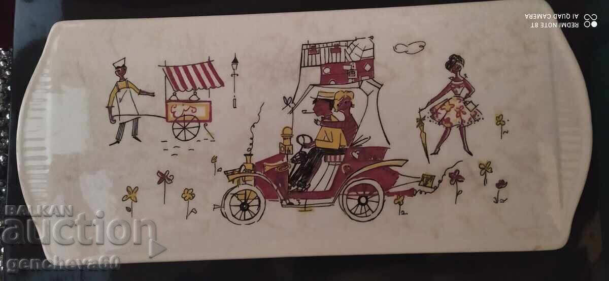 Plato din ceramică pictat LIMBURG vintage cu preț € 10.00 | 19.56 BGN