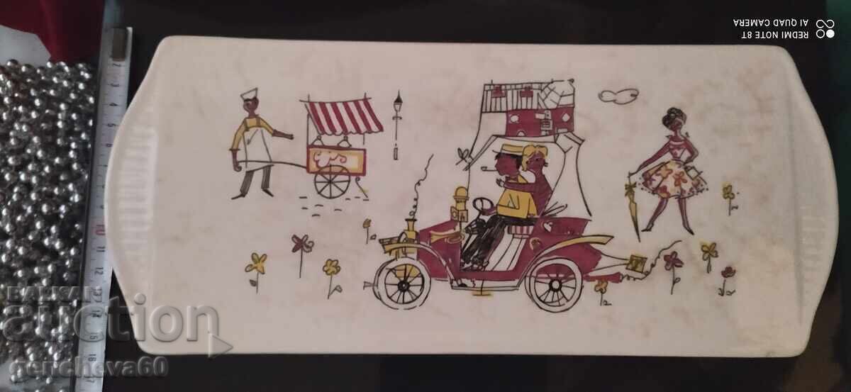 Licitație Plato din ceramică pictat LIMBURG vintage