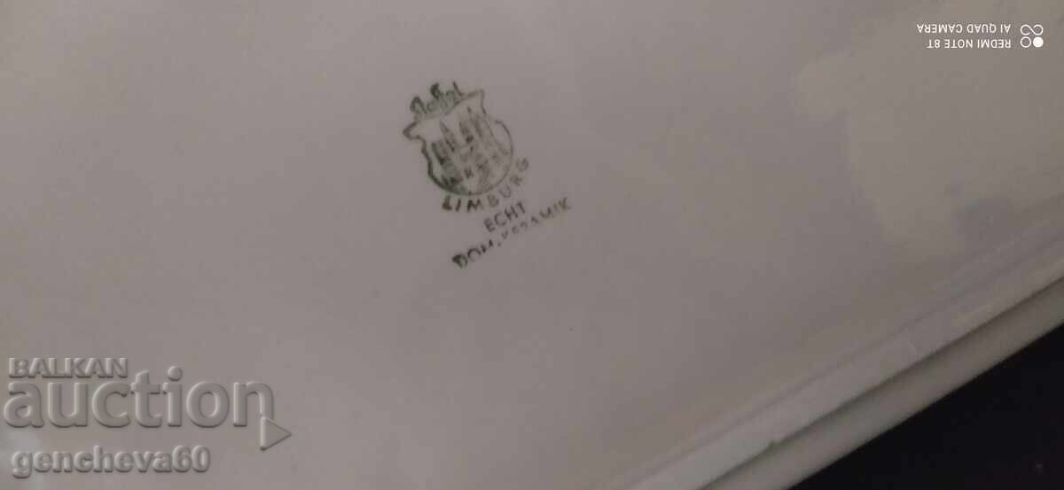 Vintage ceramic painted platter LIMBURG - 6 Vintage ceramic painted platter LIMBURG - 6