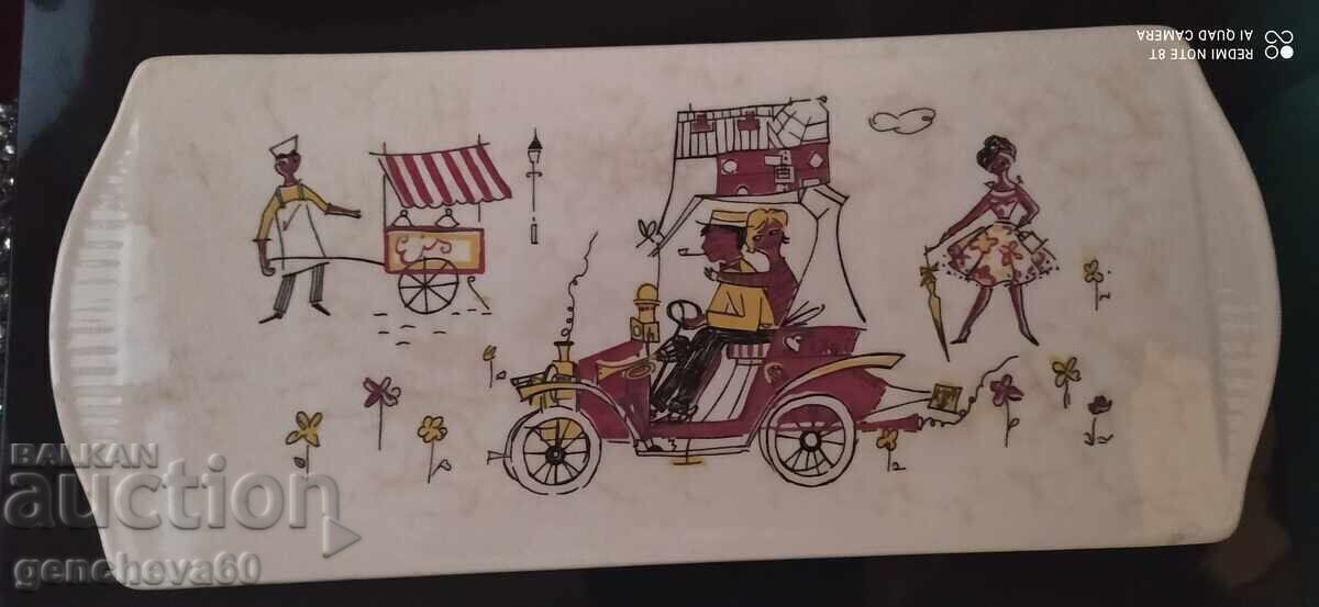 Plato din ceramică pictat LIMBURG vintage - 7