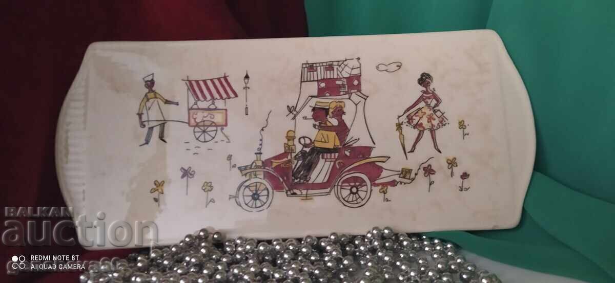 Plato din ceramică pictat LIMBURG vintage