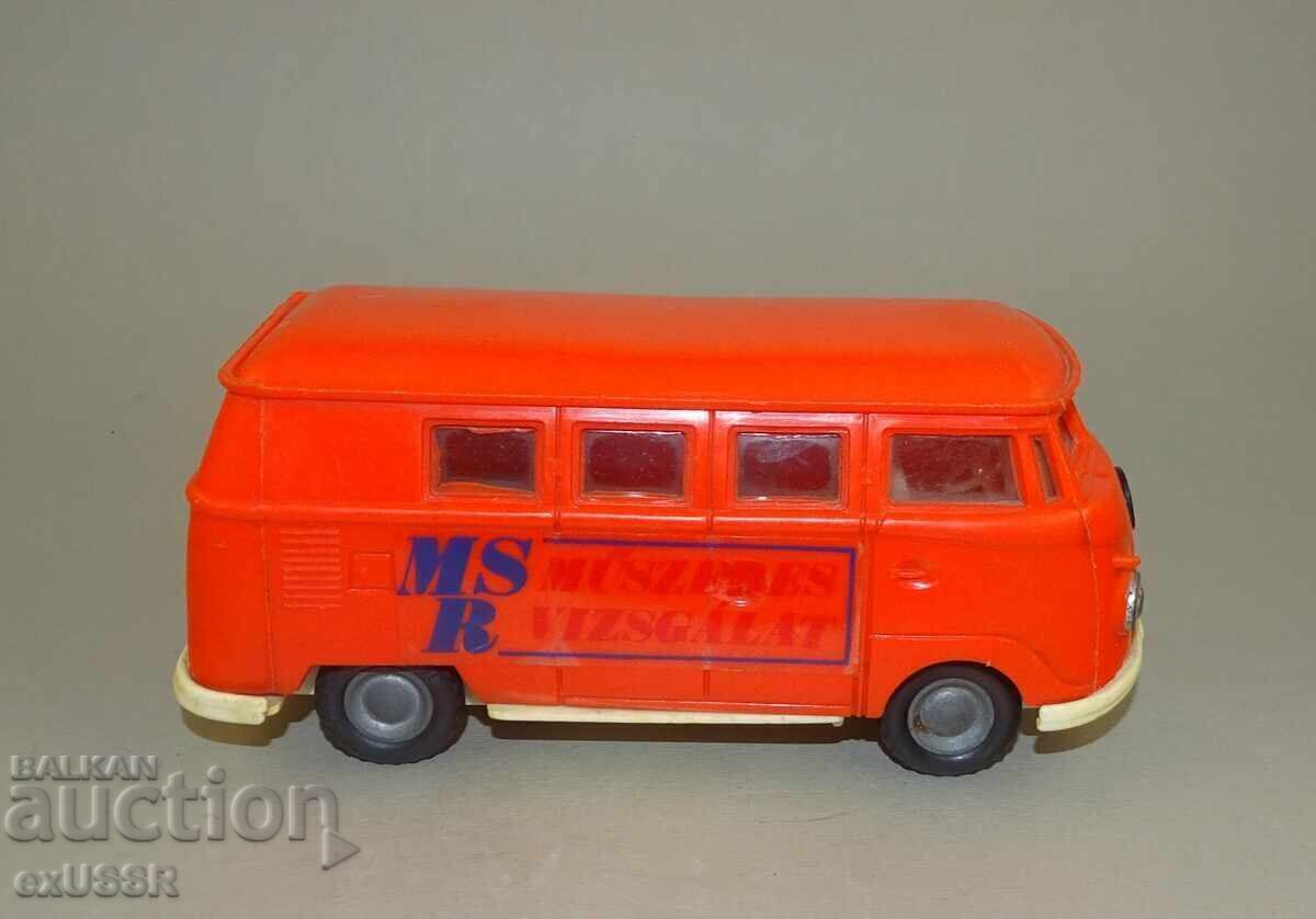 Auction Old Bus VW VOLKSWAGEN Cart Toy Hungary 70s Auction Old Bus VW VOLKSWAGEN Cart Toy Hungary 70s