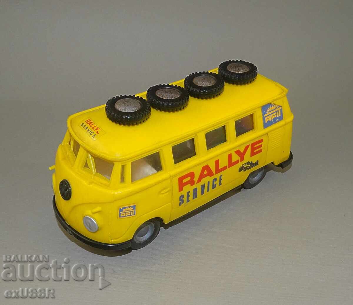 Rar Vechi Autobuz VW VOLKSWAGEN Cărucior Jucărie Ungaria anii '70