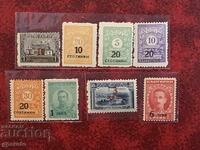 Clean stamps - Overprints of new denominations - 1924.