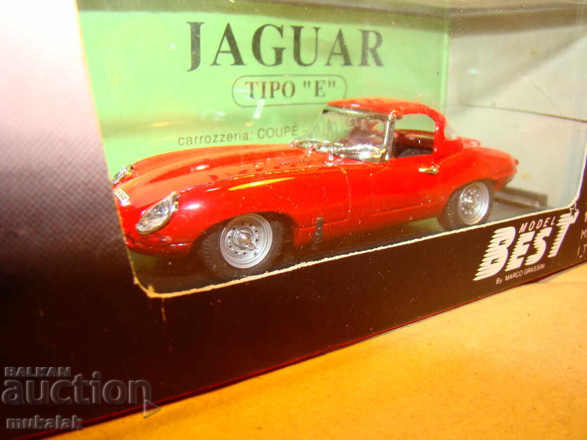 Auction 1:43 BEST MODEL JAGUAR E TYPE CAR TOY MODEL Auction 1:43 BEST MODEL JAGUAR E TYPE CAR TOY MODEL