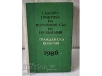 JUDICIAL PRACTICE OF THE SUPREME COURT OF THE REPUBLIC OF BULGARIA/ 1986.