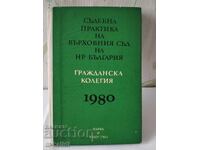 JUDICIAL PRACTICE OF THE SUPREME COURT OF THE REPUBLIC OF BULGARIA/ 1980.