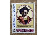 Cook Islands - 500 years since the discovery of America by .. (1991) MNH