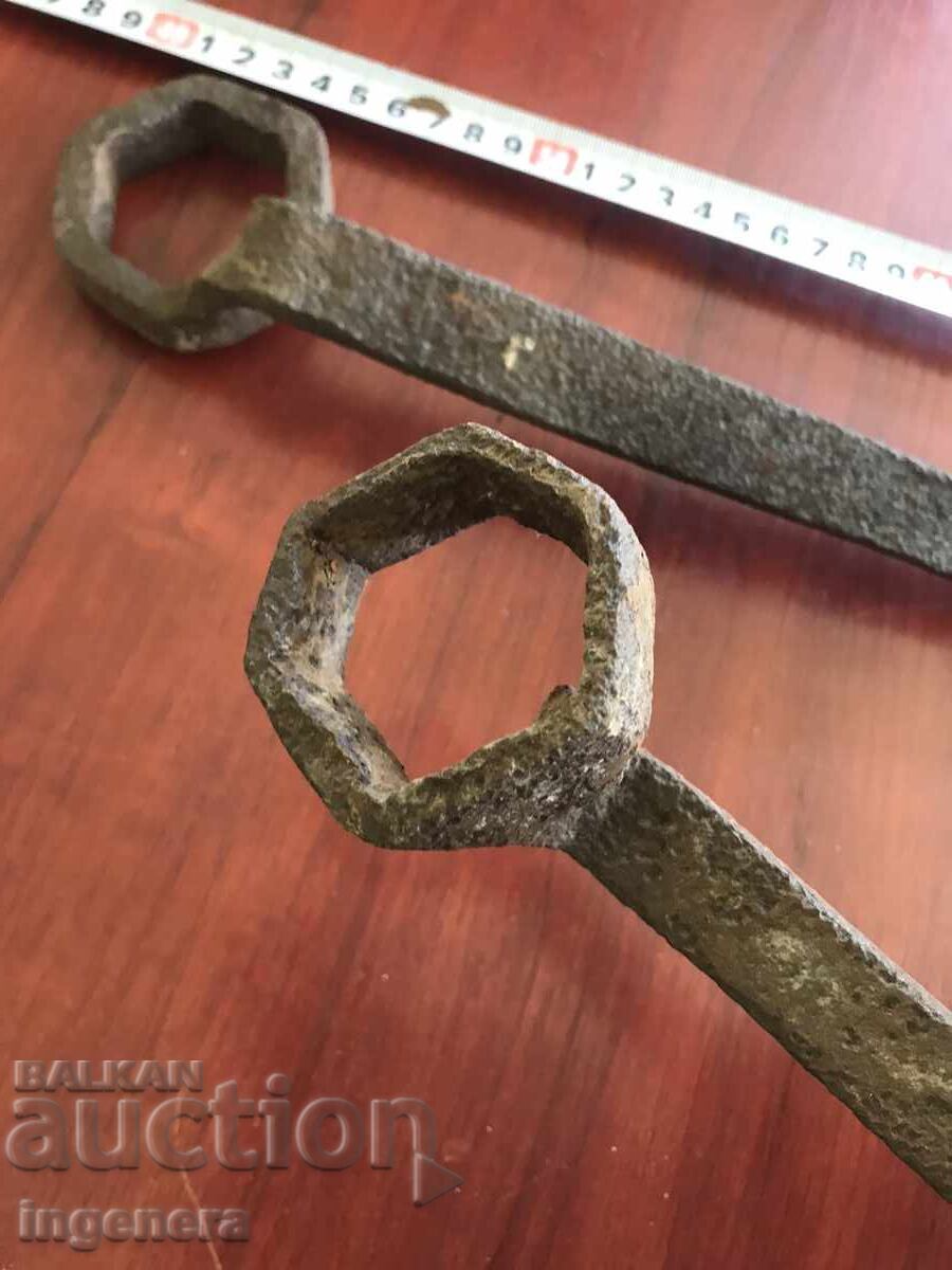 Auction ANTIQUE WRENCH - 2 PCS. FOR COLLECTION Auction ANTIQUE WRENCH - 2 PCS. FOR COLLECTION