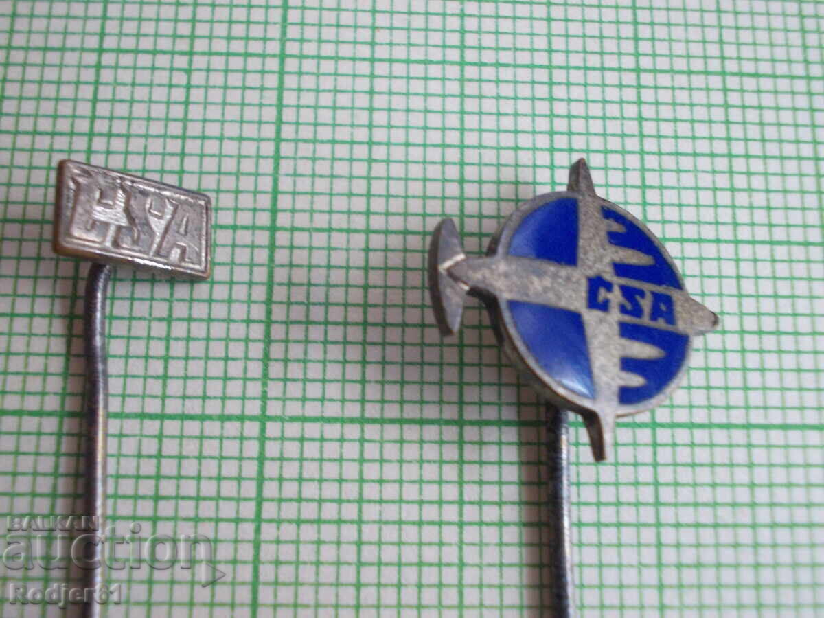 Pins - Aviation Czech Airlines CSA - 5 pcs with price 10.00 BGN | € 5.11 Pins - Aviation Czech Airlines CSA - 5 pcs with price 10.00 BGN | € 5.11