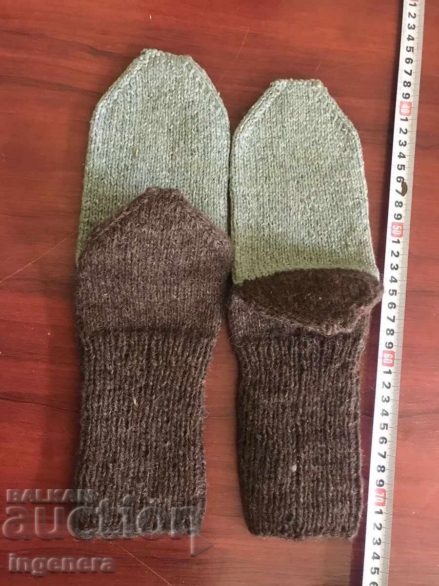 Licitație ȘOSEȚI ETNICI DE LÂNĂ tricotați manual NOU