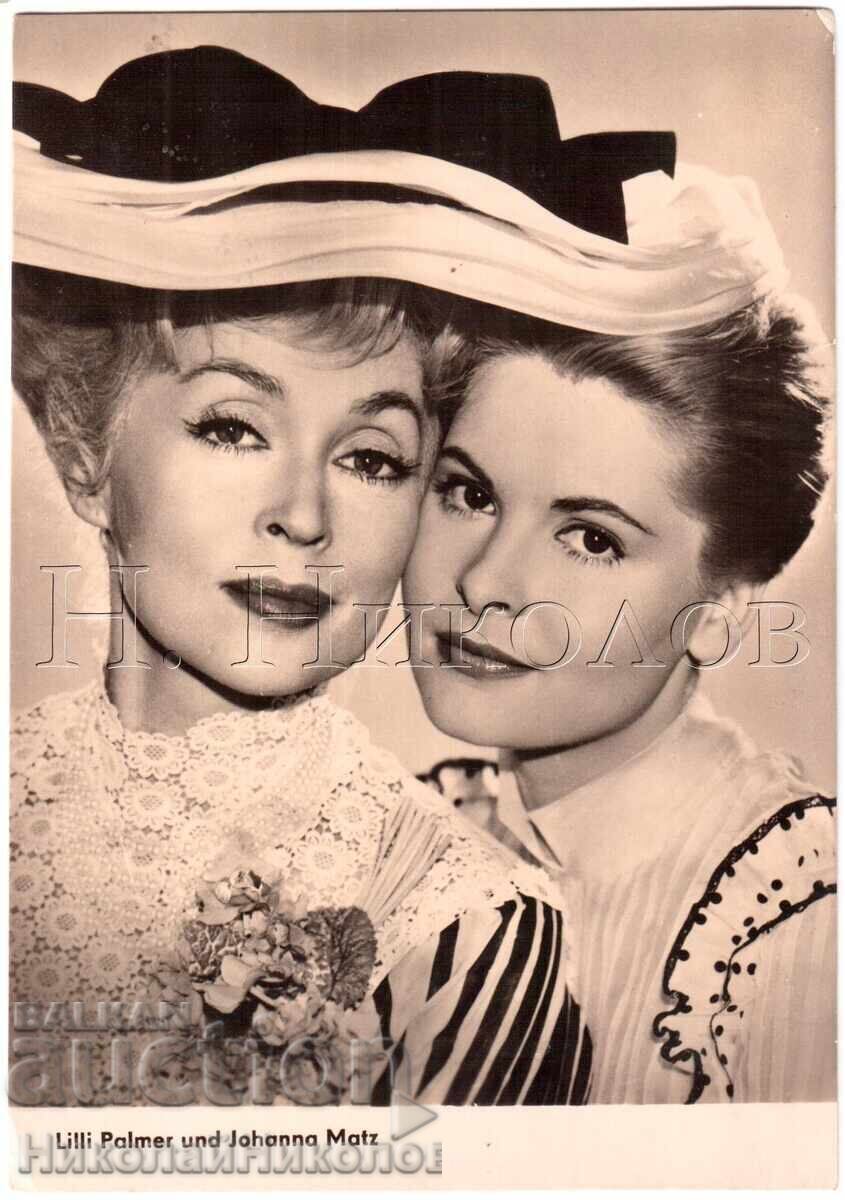 OLD CINEMA CARD FILM ACTRESSES LILY PALMER JOHANNA MATZ D261 OLD CINEMA CARD FILM ACTRESSES LILY PALMER JOHANNA MATZ D261