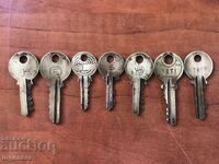 KEY KEYS BRONZE ANTIQUE - 7 PCS.