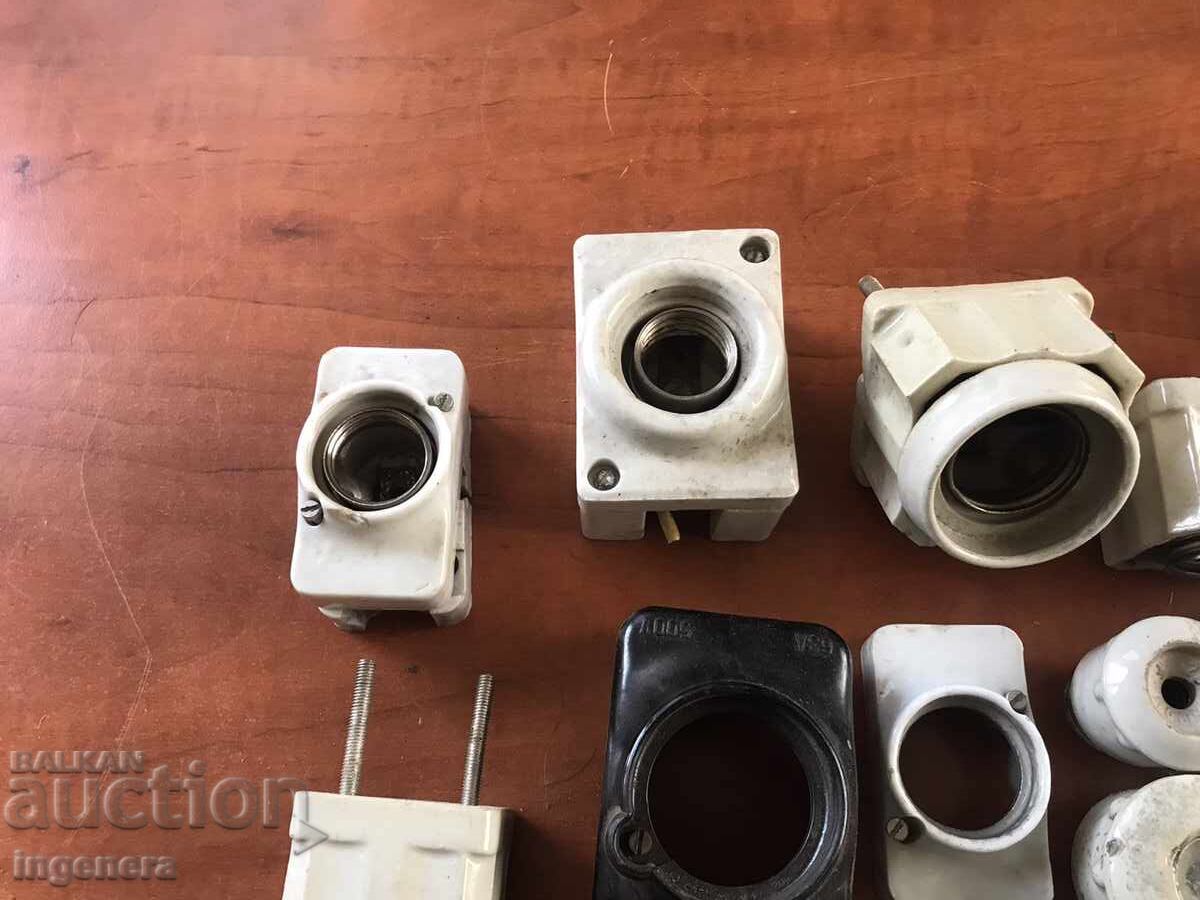 ELECTRICAL MATERIALS-BASIC CAPS PORCELAIN FROM OLD MATERIAL - 5 ELECTRICAL MATERIALS-BASIC CAPS PORCELAIN FROM OLD MATERIAL - 5