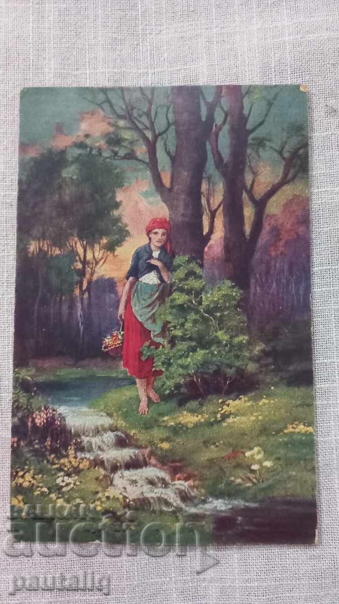 Old postcard 1918 censored Old postcard 1918 censored