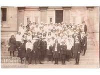 1927 OLD PHOTOGRAPH OF STUDENTS ON AN EXCURSION IN SOFIA D279