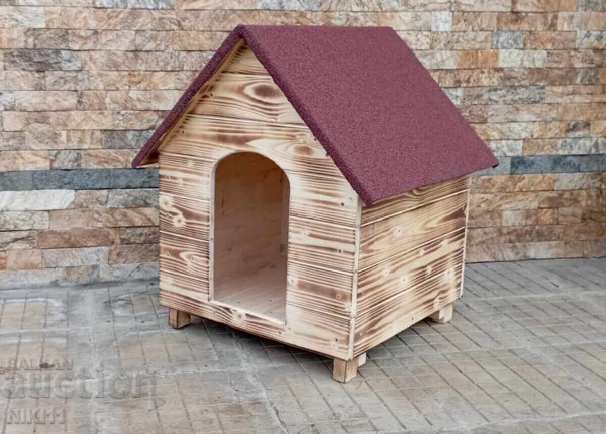 Wooden house for small and medium breed dogs dog house with price 115.00 BGN | € 58.80
