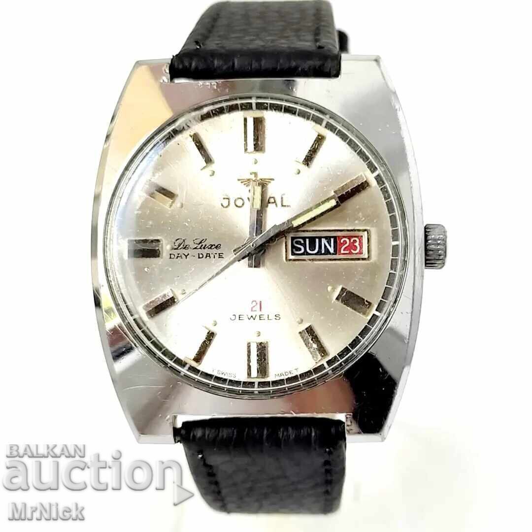VINTAGE JOVIAL DE LUXE DAY-DATE 21 j VINTAGE JOVIAL DE LUXE DAY-DATE 21 j