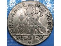 10 soldi 1/2 lira 1789 Italy Parma Ranuccio II Farnese