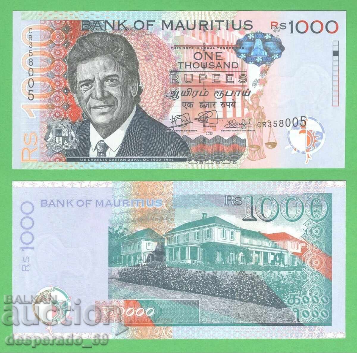 (¯`'•.¸ MAURITIUS 1000 Rupees 2023 UNC ¸.•'´¯) (¯`'•.¸ MAURITIUS 1000 Rupees 2023 UNC ¸.•'´¯)