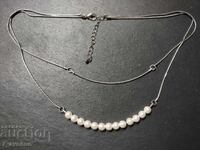 Synthetic pearl necklace, two necklaces in 1, 21.01.2025