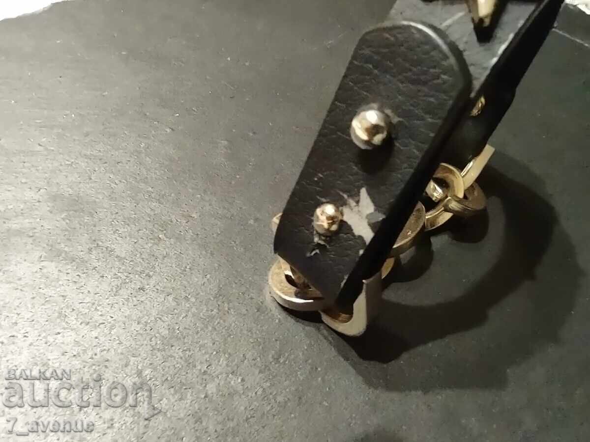 Auction  Leather bracelet with metal effects 21.01.2025