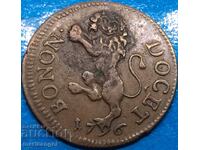 Quattino 1796 Vatican Pius al VI-lea (1775-1799) bronz