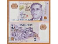 (¯`'•.¸ SINGAPORE $2 2022 UNC ¸.•'´¯)