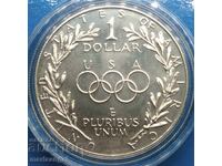 1 Dollar 1988 USA Seoul Olympics UNC silver