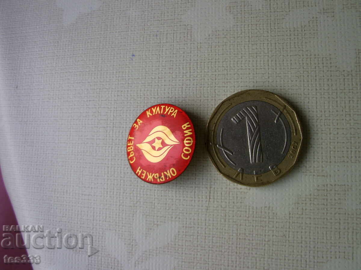 Аукцион Значка Окръжен съвет за култура София