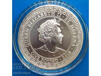 1 Паунд 2018 Св. Елена Великобритания Trade dollar silver