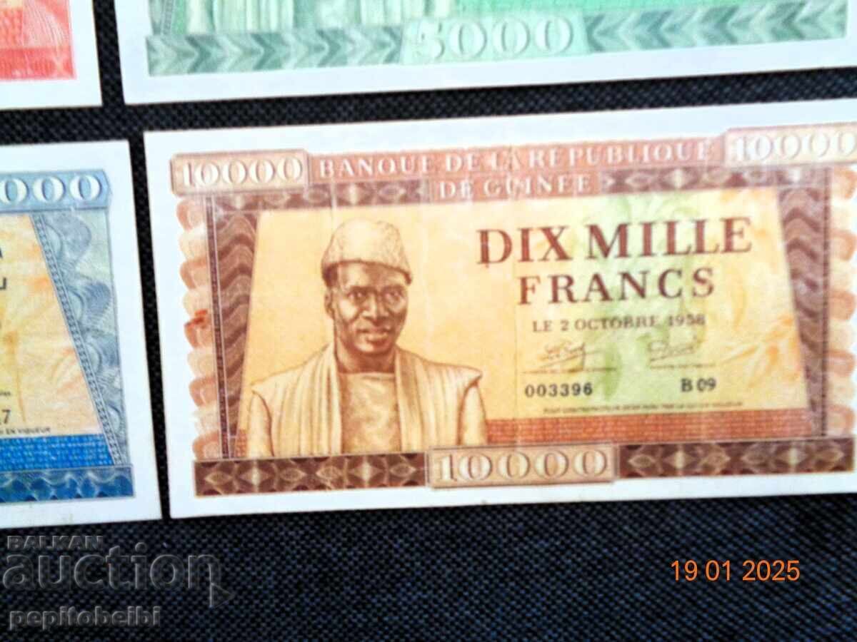Rare banknotes from Guinea - 1958. - 5 Rare banknotes from Guinea - 1958. - 5