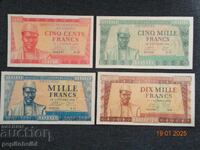 Rare banknotes from Guinea - 1958.