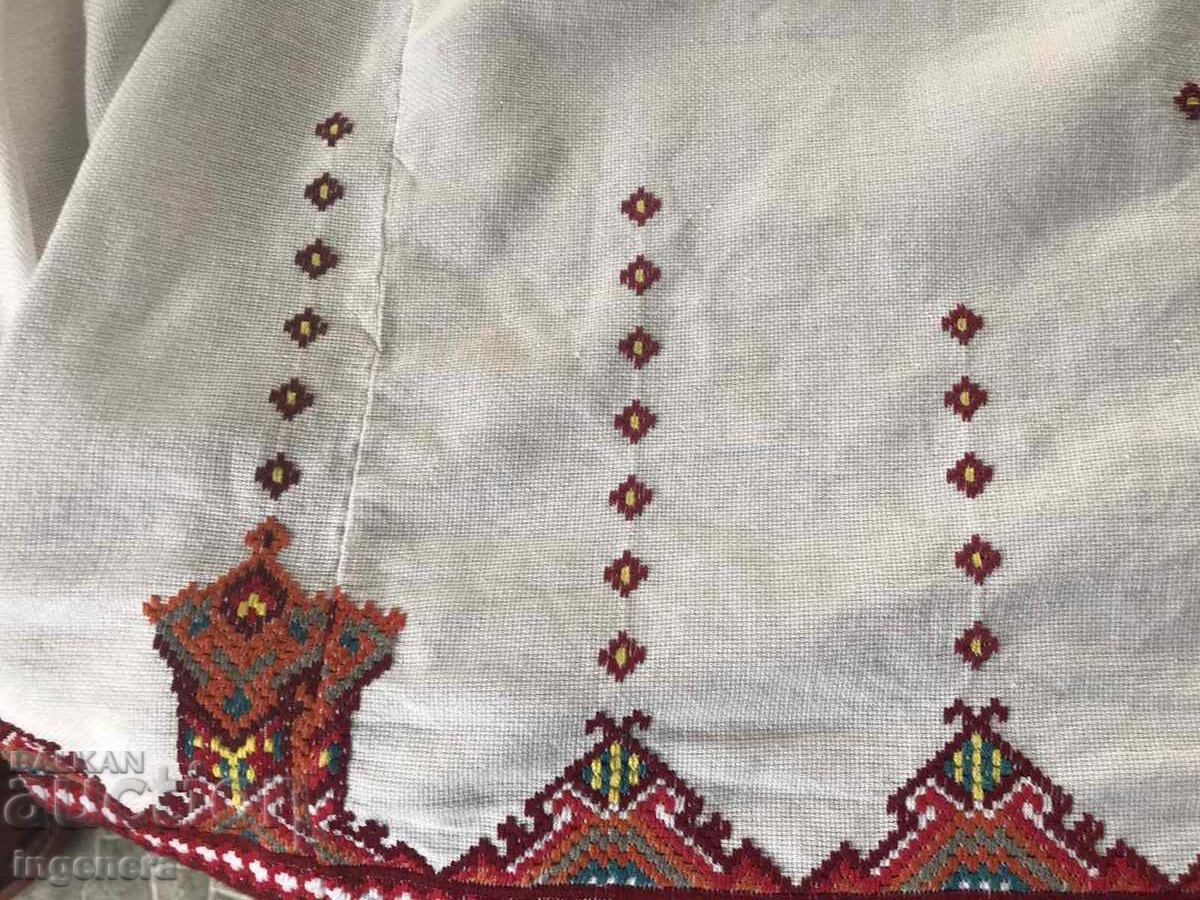 HAND EMBROIDERED PANAMA TABLE COVER-150 X 110 CM.-UNIQUE - 7