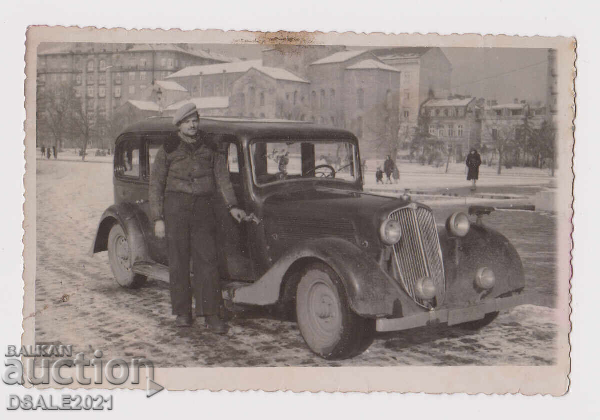 1930/40s Sofia old cars photo 12.6x8.3cm. /54491 1930/40s Sofia old cars photo 12.6x8.3cm. /54491