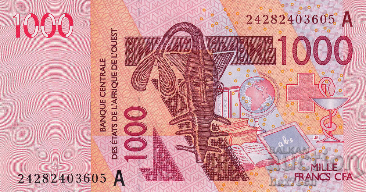 ❤️ ⭐ West Africa Ivory Coast 2024 1000 Francs UNC new⭐❤️ with price 12.99 BGN | € 6.64 ❤️ ⭐ West Africa Ivory Coast 2024 1000 Francs UNC new⭐❤️ with price 12.99 BGN | € 6.64