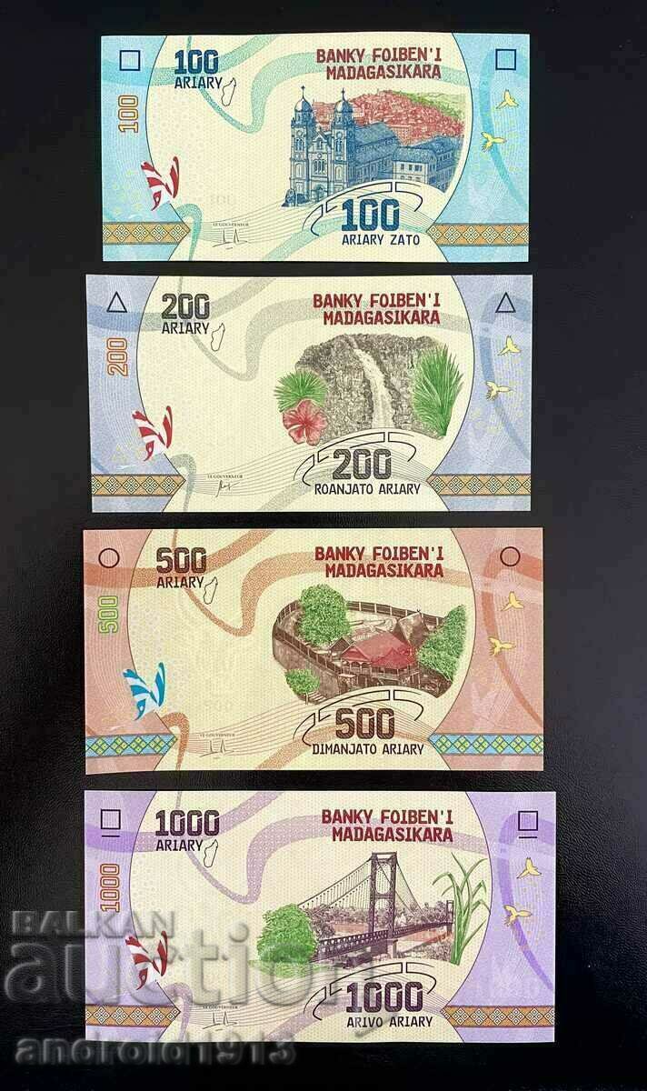 Auction MADAGASCAR - FULL SET - TOP PRICE!! 8 BANKNOTES, UNC Auction MADAGASCAR - FULL SET - TOP PRICE!! 8 BANKNOTES, UNC