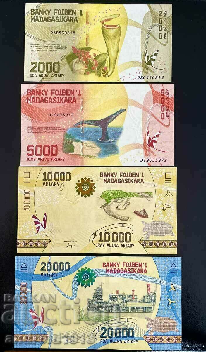 Delivery of MADAGASCAR - FULL SET - TOP PRICE!! 8 BANKNOTES, UNC Delivery of MADAGASCAR - FULL SET - TOP PRICE!! 8 BANKNOTES, UNC