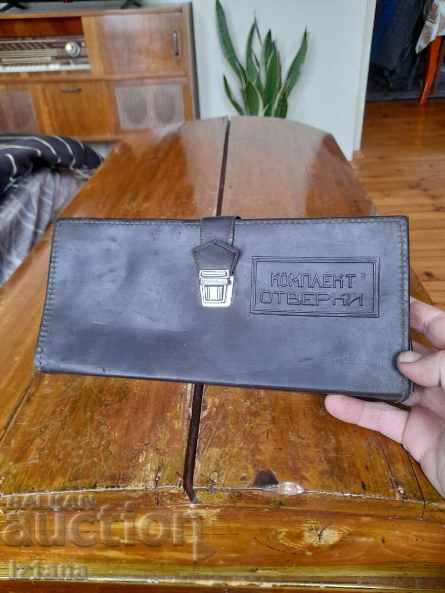 Auction Old toiletry bag, case from Screwdriver set Auction Old toiletry bag, case from Screwdriver set