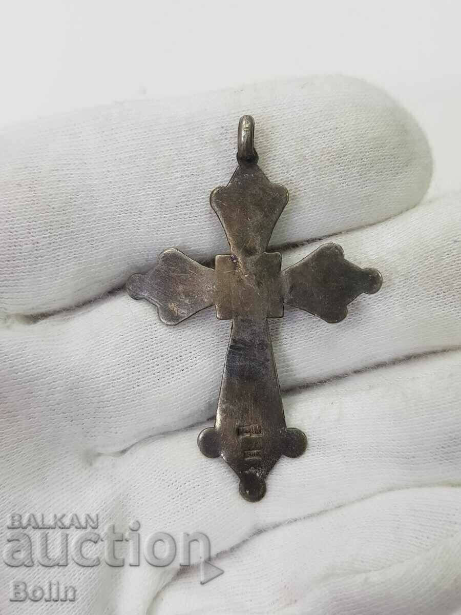 Rare Russian Imperial Silver Enamel Cross 84 BC. with price 330.00 BGN | € 168.73