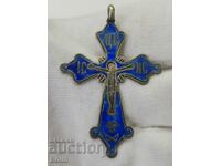 Rare Russian Imperial Silver Enamel Cross 84 BC.