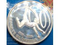 10 Diners 2007 ANDORRA Olympics Silver 28.42g 38mm Ag